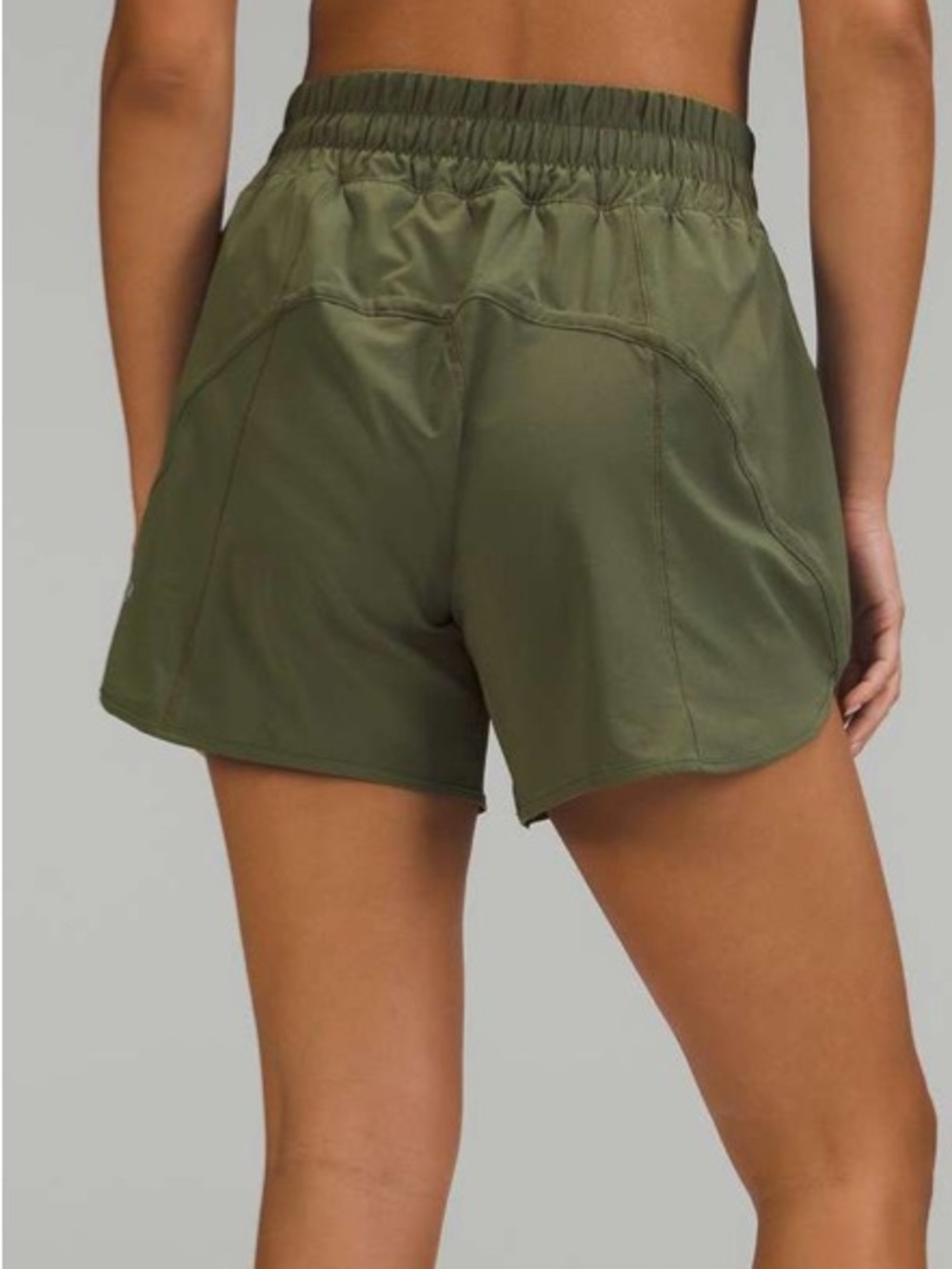 Lululemon Track That High-Rise Lined Short 5"
Light Olive Green Color Size 4